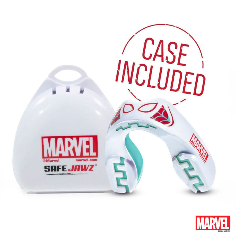 SafeJawz Marvel Spider Gwen Mouthguard Juniors |Mouthguard | SafeJawz | Absolute Rugby