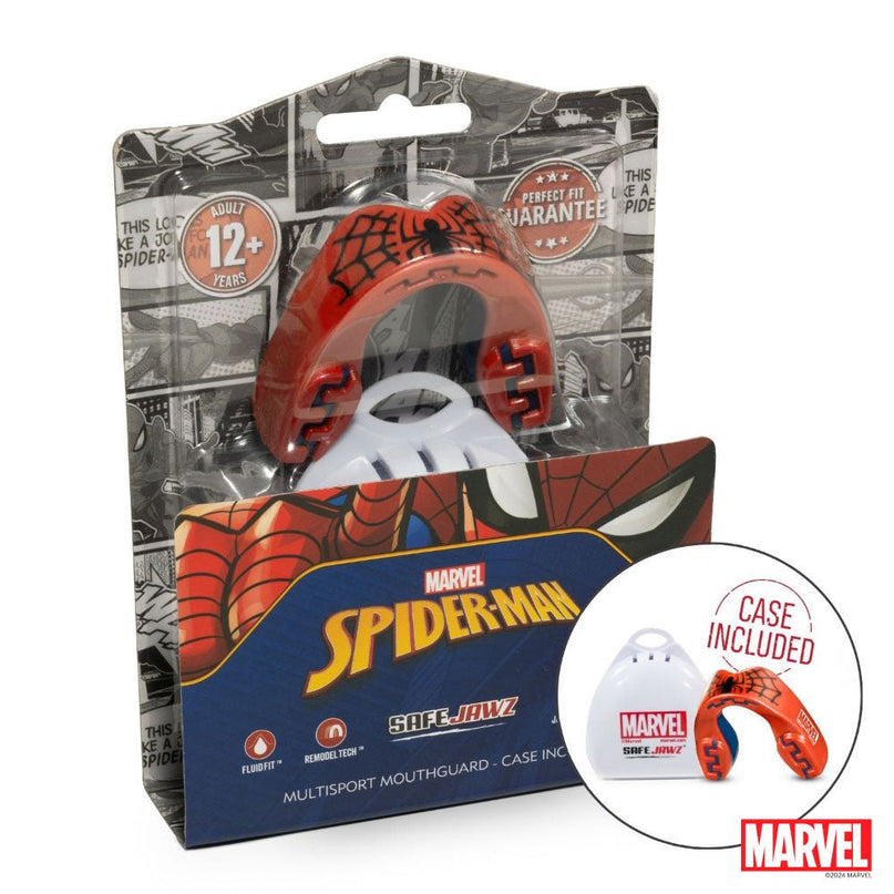 SafeJawz Marvel Spider - Man Mouthguard Juniors |Mouthguard | SafeJawz | Absolute Rugby