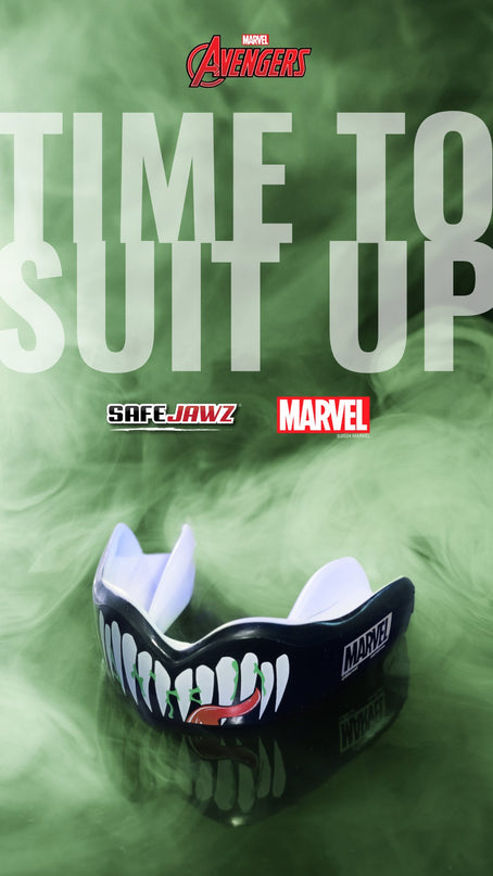 SafeJawz Marvel Venom Mouthguard Juniors |Mouthguard | SafeJawz | Absolute Rugby