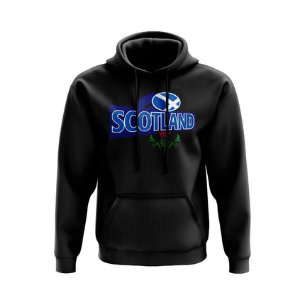 Scotland Rugby National Team Hoody (Black) | | UKSoccershop | Absolute Rugby