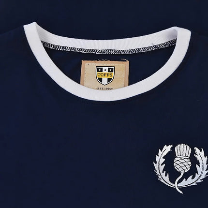 Scotland Rugby T-Shirt - Navy/White Ringer |Product - T-Shirt | Toffs | Absolute Rugby