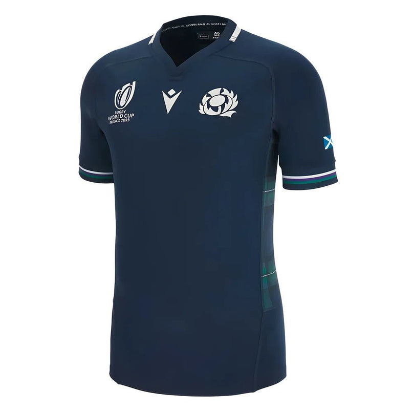 Scotland RWC 2023 Bodyfit Home Rugby Shirt |Product - Football Shirts | Macron | Absolute Rugby