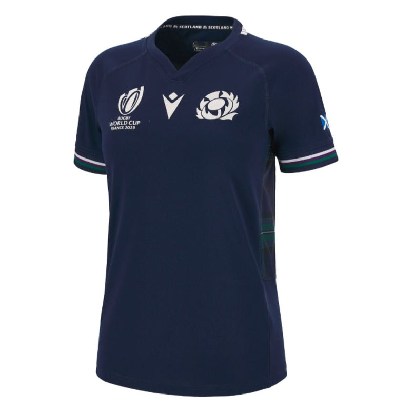 Scotland RWC 2023 Home Rugby Poly Replica Shirt (Ladies) |Product - Football Shirts | Macron | Absolute Rugby