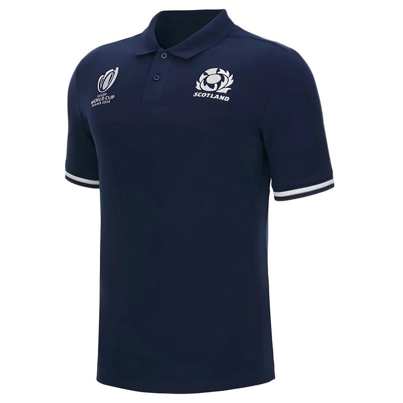 Scotland RWC 2023 Rugby World Cup Polo Shirt (Navy) |Product - Polo Shirts | Macron | Absolute Rugby