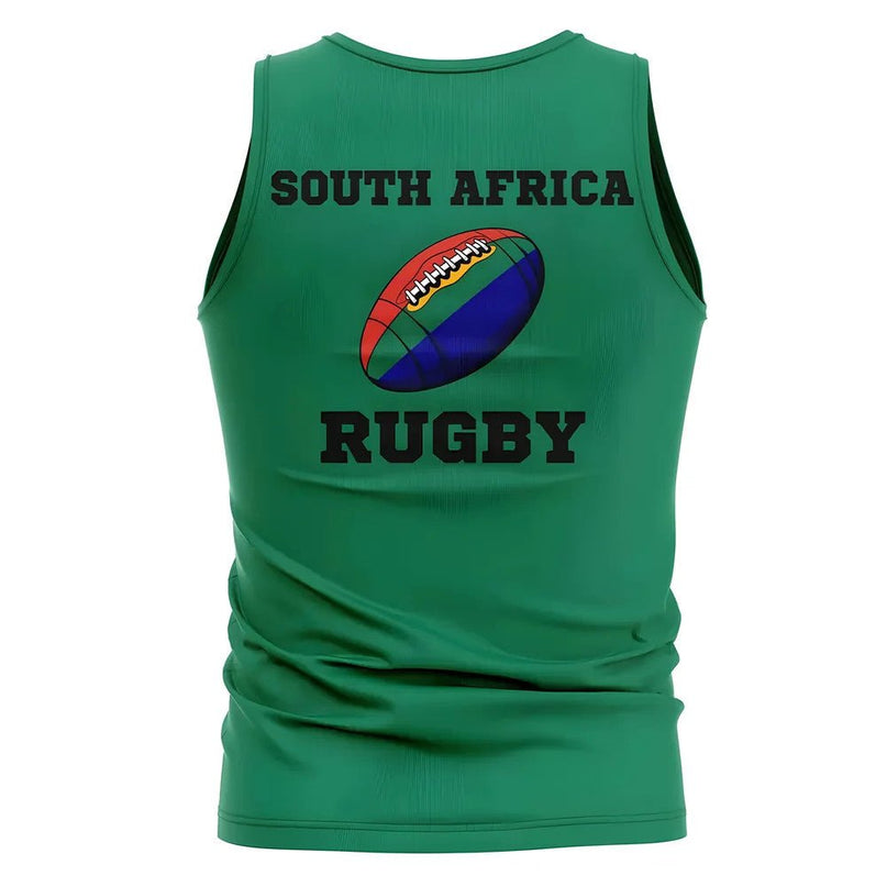 South Africa Rugby Ball Tank Top (Green) |Product - T-Shirt | UKSoccershop | Absolute Rugby