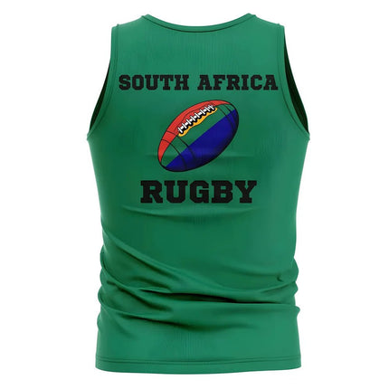 South Africa Rugby Ball Tank Top (Green) |Product - T-Shirt | UKSoccershop | Absolute Rugby