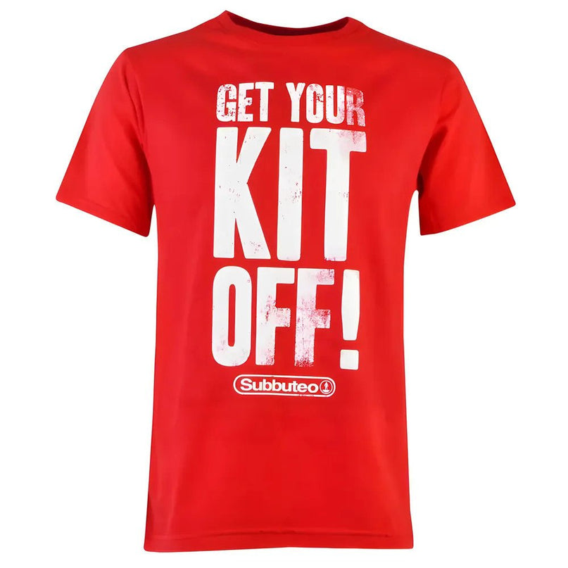 Subbuteo Get Your Kit Off T-Shirt - Red |Product - Football Shirts | Toffs | Absolute Rugby