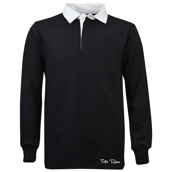 TOFFS Classic Retro Black Long Sleeve Rugby Style Shirt |Product - Football Shirts | Toffs | Absolute Rugby