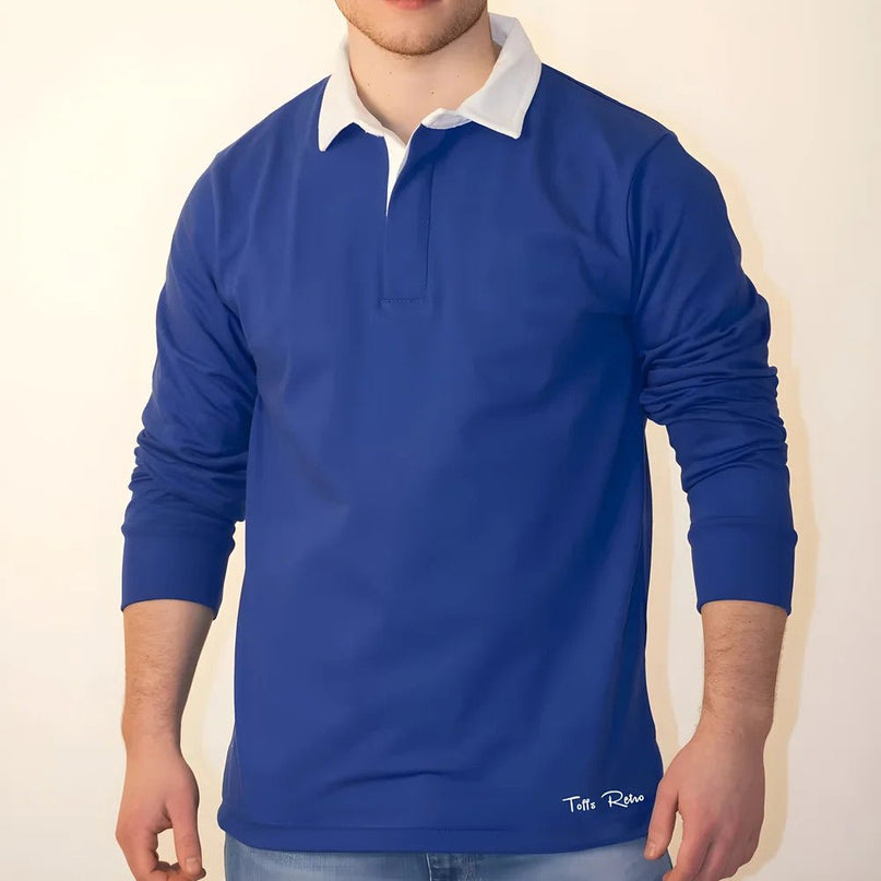 TOFFS Classic Retro Royal Blue Long Sleeve Rugby Syle Shirt |Product - Football Shirts | Toffs | Absolute Rugby