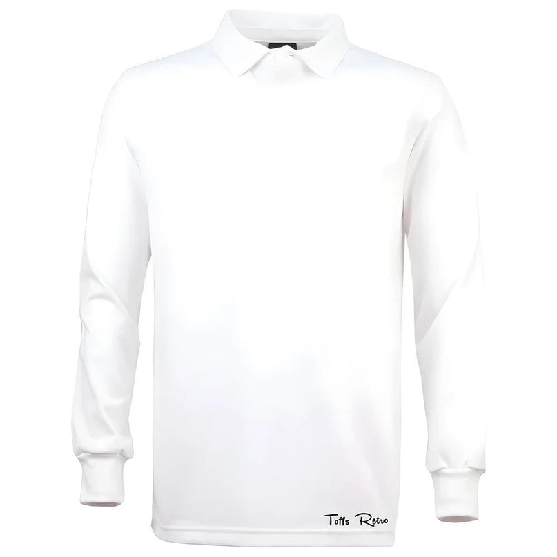 TOFFS Classic Retro White Long Sleeve Rugby Style Shirt |Product - Football Shirts | Toffs | Absolute Rugby
