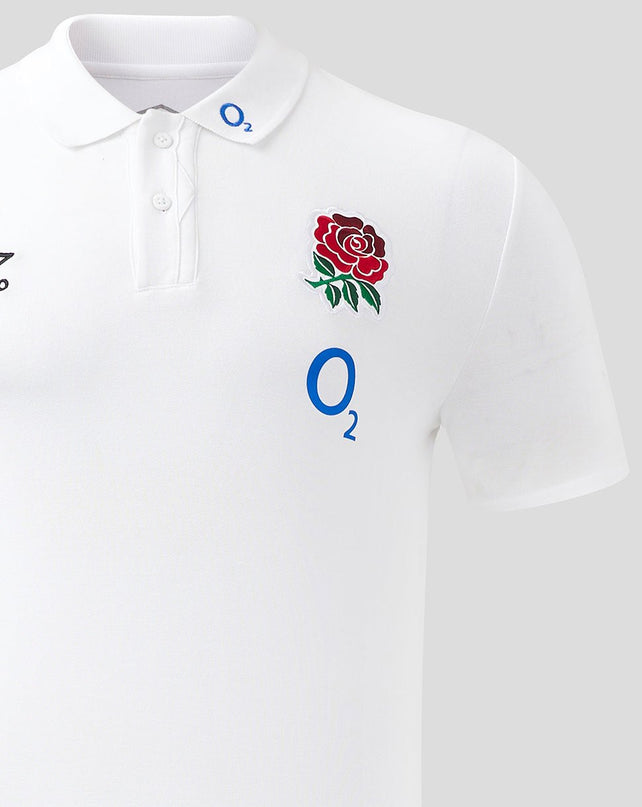 Umbro Men's England Rugby CVC Polo 24/25 |Polo Shirt | Umbro RFU 24/25 | Absolute Rugby