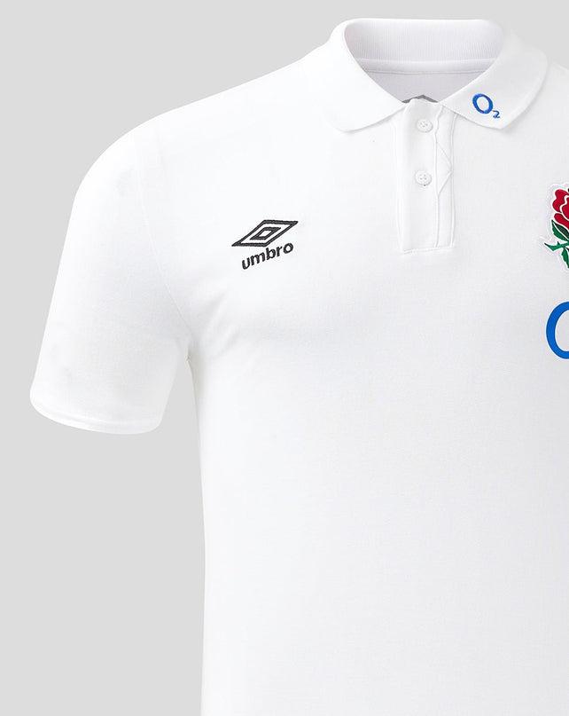 Umbro Men's England Rugby CVC Polo 24/25 |Polo Shirt | Umbro RFU 24/25 | Absolute Rugby