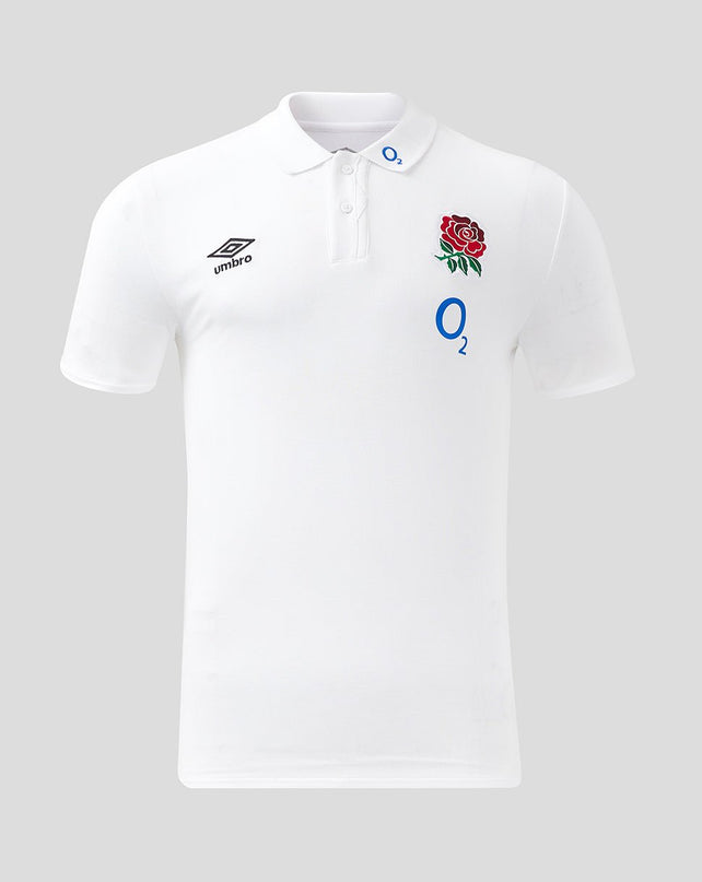 Umbro Men's England Rugby CVC Polo 24/25 |Polo Shirt | Umbro RFU 24/25 | Absolute Rugby