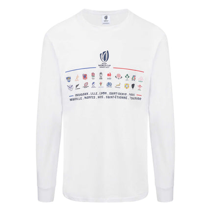 20 Unions L/S Stacked T-Shirt - White |T-Shirt | 20 Unions | Absolute Rugby