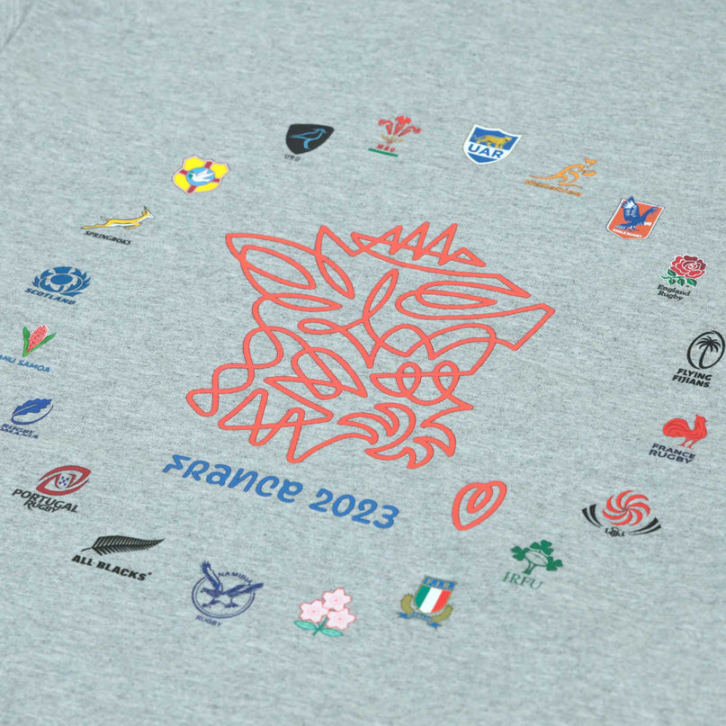20 Unions Map T-Shirt - Grey |T-Shirt | 20 Unions | Absolute Rugby