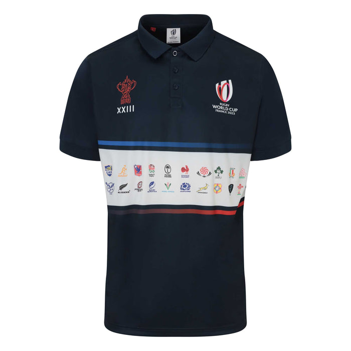 20 Unions Stripe Poly Polo - Navy |Polo | 20 Unions | Absolute Rugby
