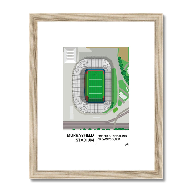 Murrayfield Framed & Mounted Print |Fine art | Prodigi | Absolute Rugby