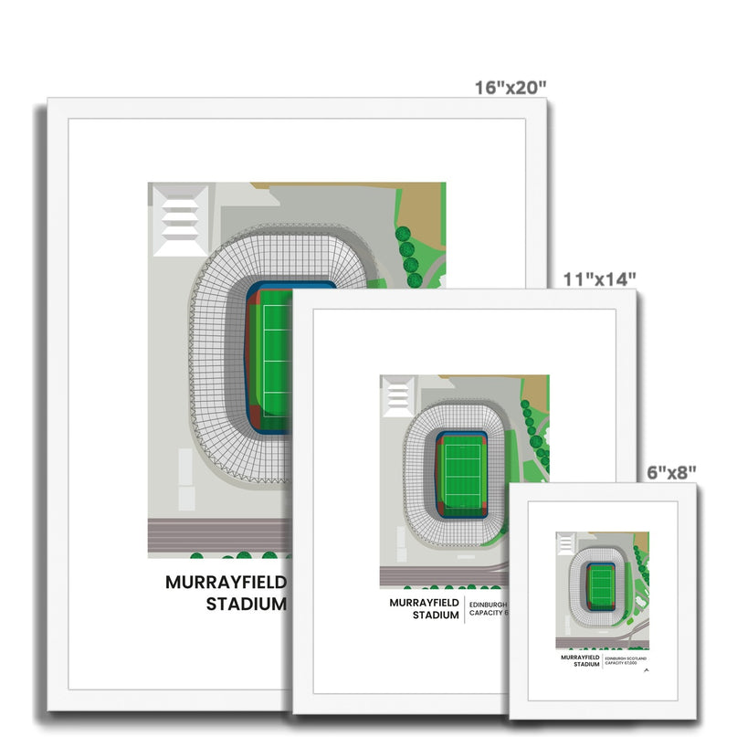 Murrayfield Framed & Mounted Print |Fine art | Prodigi | Absolute Rugby