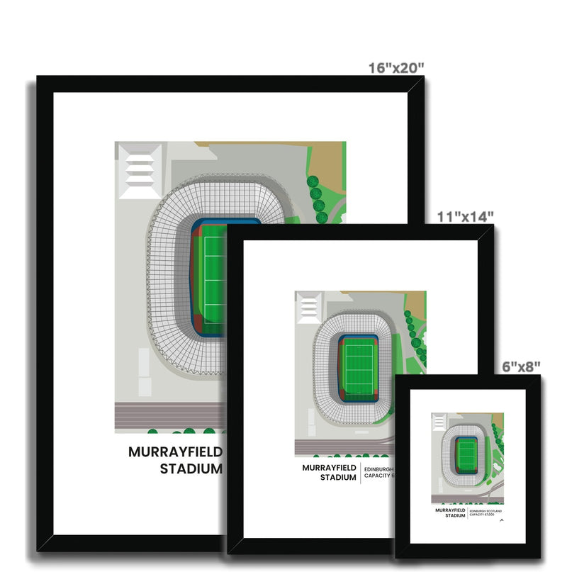 Murrayfield Framed & Mounted Print |Fine art | Prodigi | Absolute Rugby