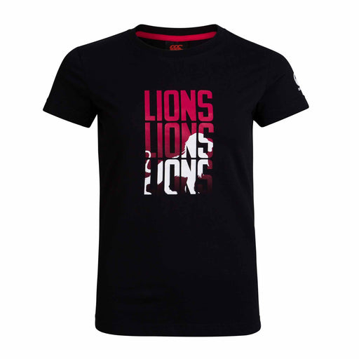 British & Irish Lions Womens Lion T-Shirt - Black |Womens T-Shirt | BIL | Absolute Rugby