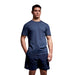 Canterbury Men's Poly Cotton Training T-Shirt - Blue |T-Shirt | Canterbury | Absolute Rugby