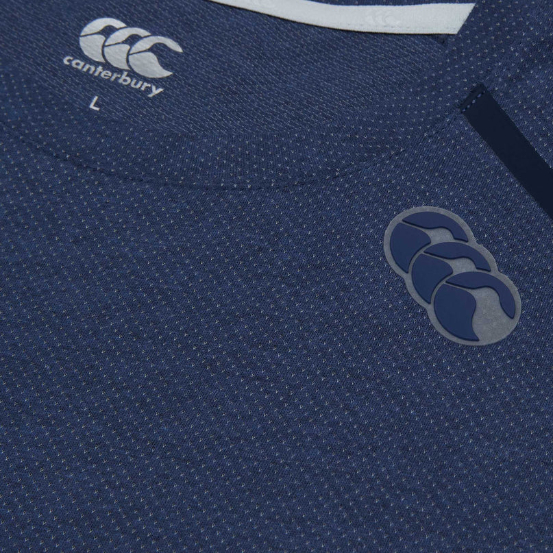 Canterbury Men's Poly Cotton Training T-Shirt - Blue |T-Shirt | Canterbury | Absolute Rugby