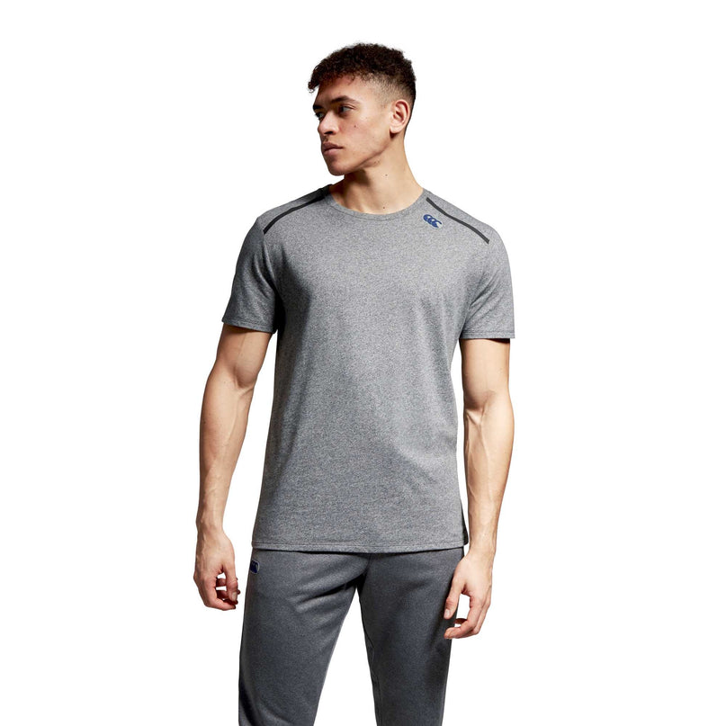 Canterbury Men's Poly Cotton Training T-Shirt - Grey |T-Shirt | Canterbury | Absolute Rugby