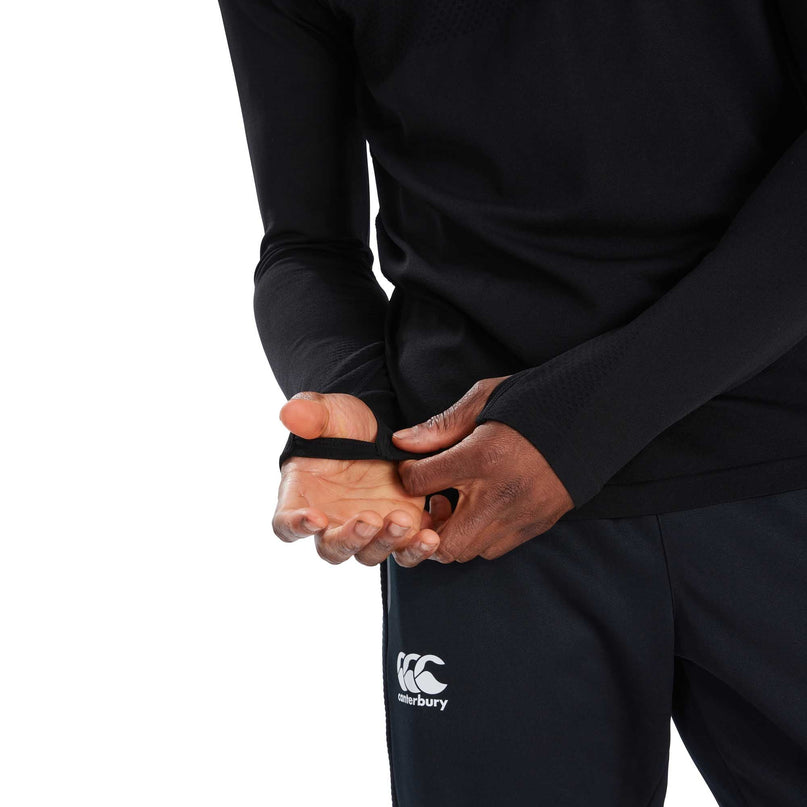 Canterbury Men's Seamless Top Layer - Black |Outerwear | Canterbury | Absolute Rugby