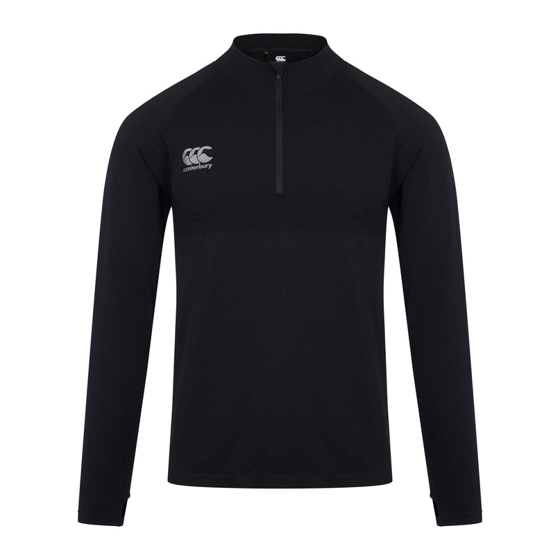 Canterbury Men's Seamless Top Layer - Black |Outerwear | Canterbury | Absolute Rugby