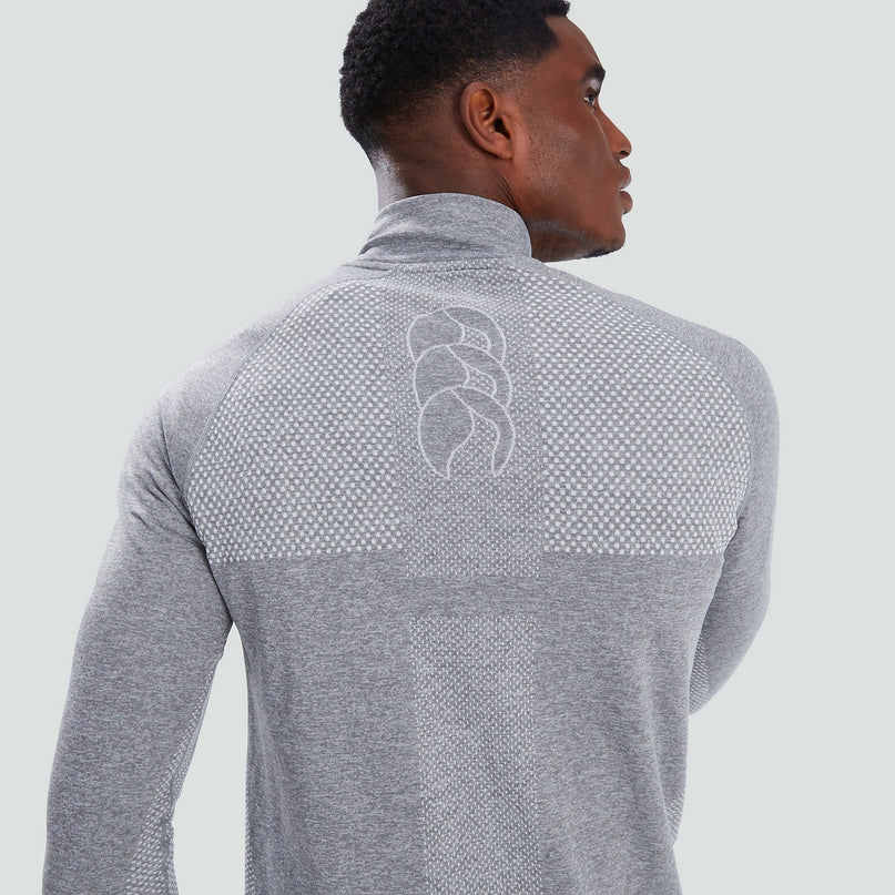 Canterbury Men's Seamless Top Layer - Grey |Outerwear | Canterbury | Absolute Rugby