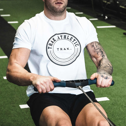 Circle Logo T-Shirt - White |T-Shirt | Trak Athletic | Absolute Rugby