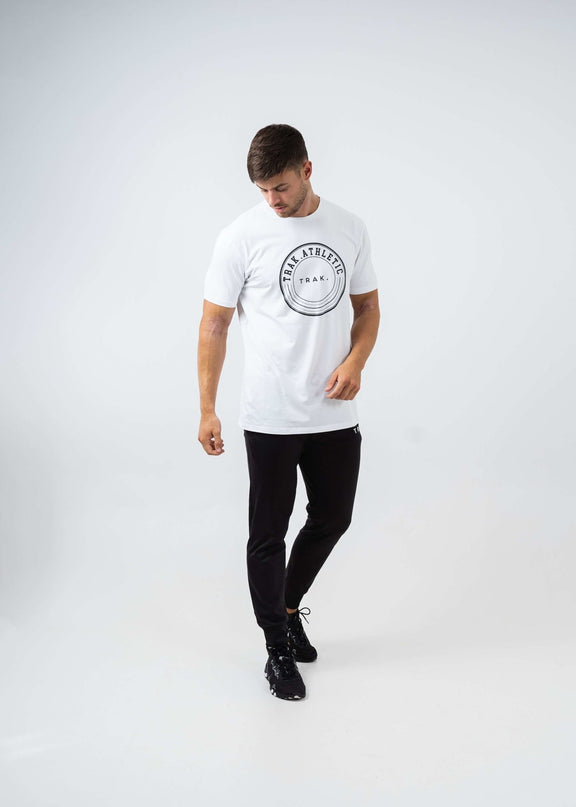 Circle Logo T-Shirt - White |T-Shirt | Trak Athletic | Absolute Rugby