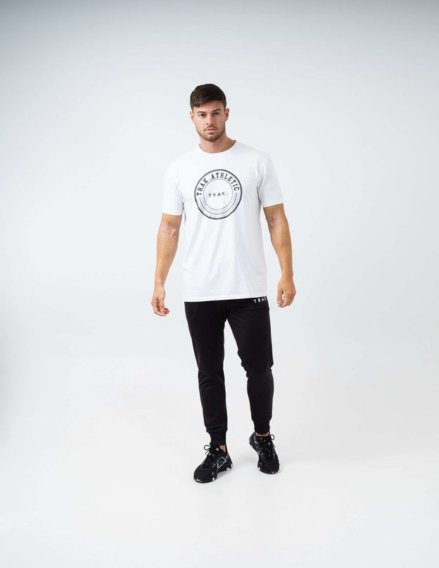 Circle Logo T-Shirt - White |T-Shirt | Trak Athletic | Absolute Rugby