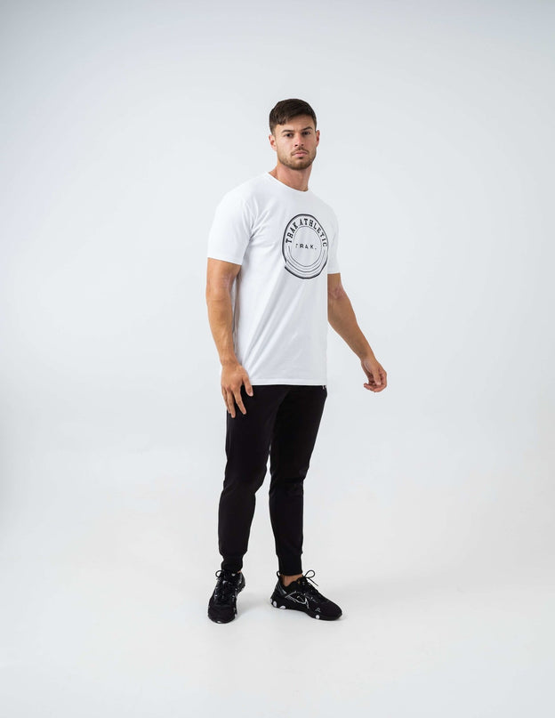 Circle Logo T-Shirt - White |T-Shirt | Trak Athletic | Absolute Rugby