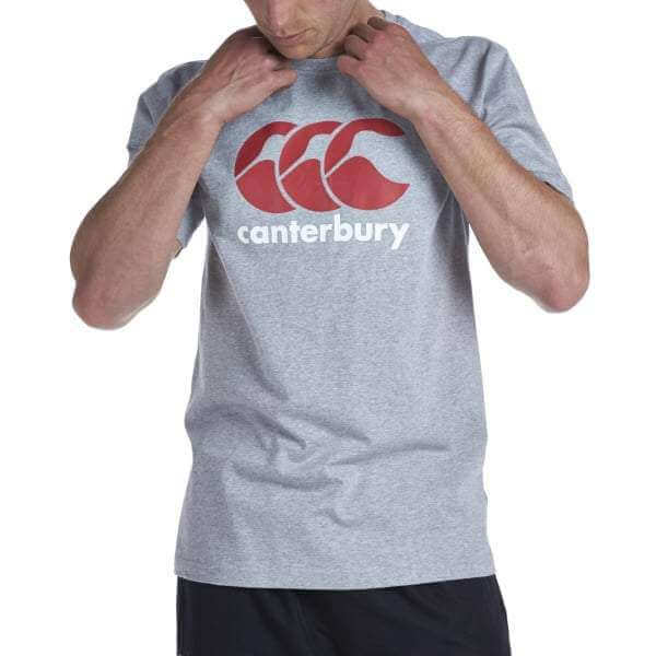 Classic Canterbury CCC Logo T-Shirt - Grey |T-Shirt | Canterbury | Absolute Rugby