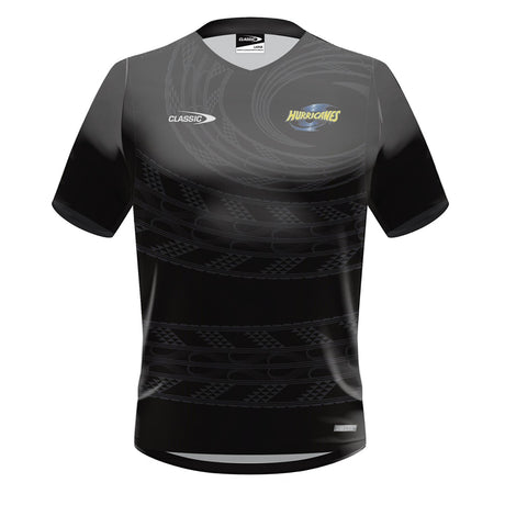 Classic Men's Hurricanes Rugby Pro Training T-Shirt 24/25 - Black |T-Shirt | Classic | Absolute Rugby
