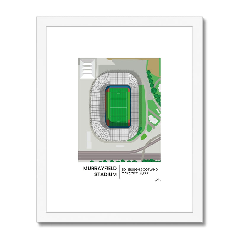 Murrayfield Framed & Mounted Print |Fine art | Prodigi | Absolute Rugby