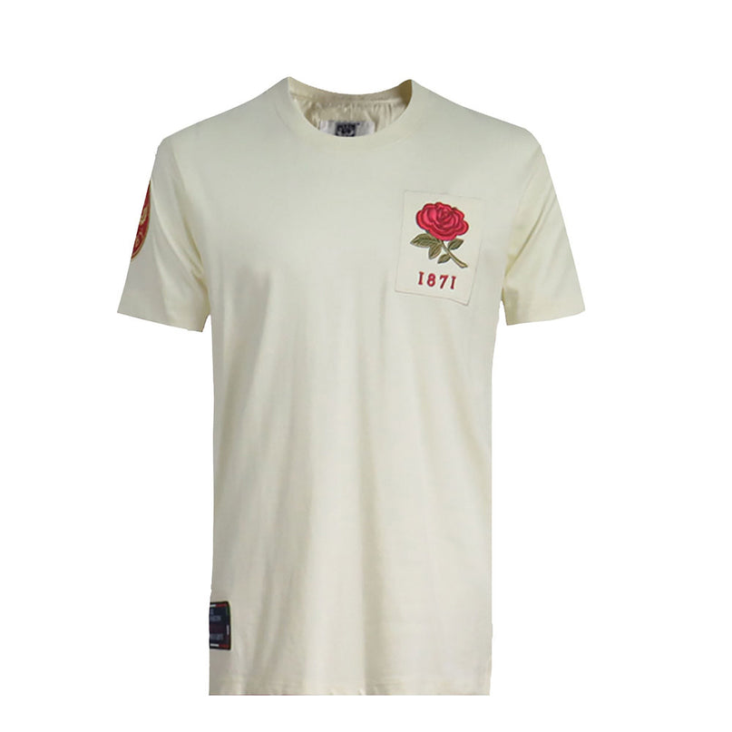 England 1871 Vintage Style T-Shirt - Ecru |T-Shirt | Ellis Rugby | Absolute Rugby