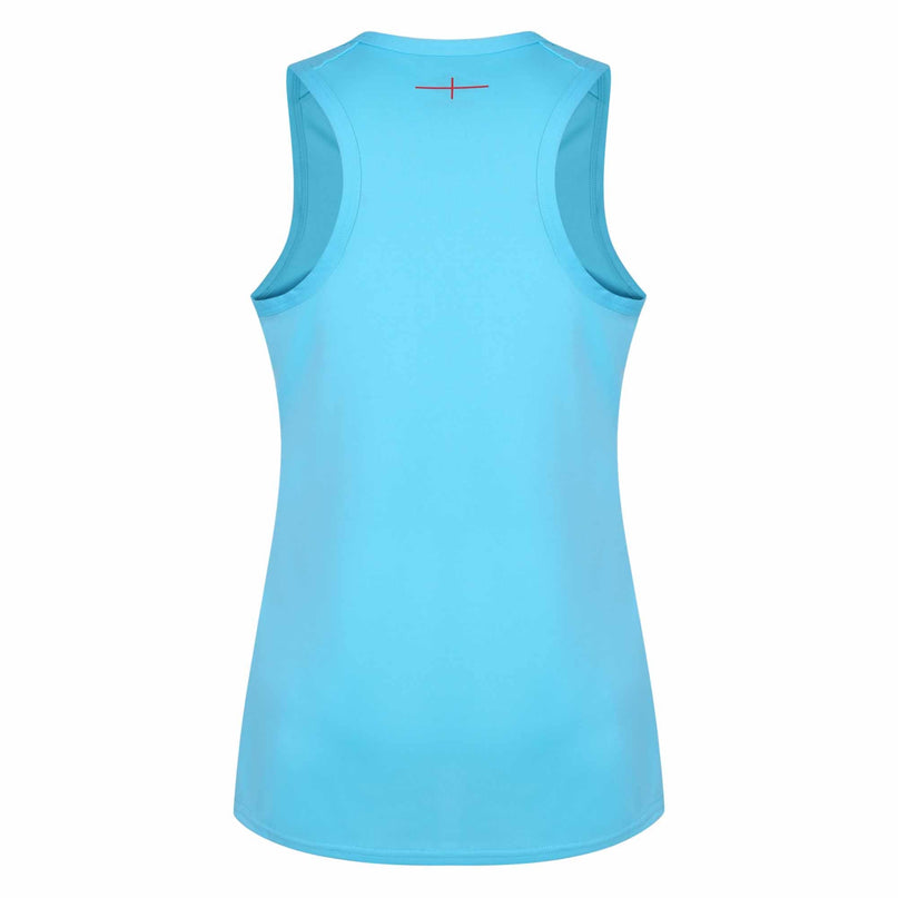 England Rugby Racer Back Vest 22/23 - Sky Blue |Womens T-Shirt | Umbro RFU | Absolute Rugby