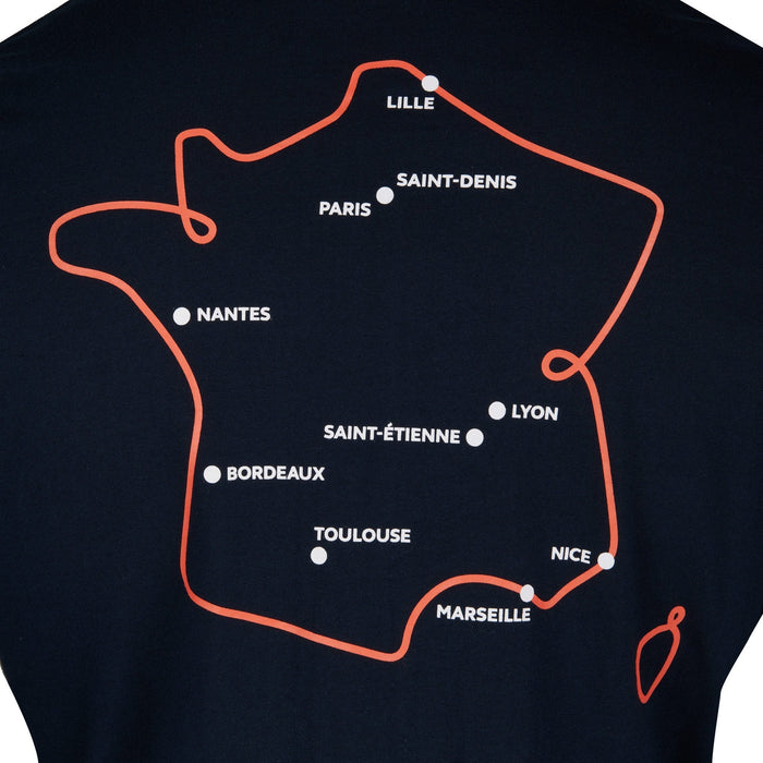 Event Map Long Sleeve T-Shirt - Navy |T-Shirt | Rugby World Cup Collection | Absolute Rugby