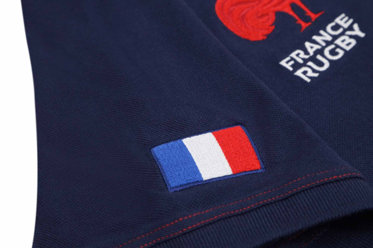 France Rugby x RWC 2023 Cotton Polo - Navy |Polo | FFR x RWC | Absolute Rugby