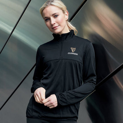 Guinness 1/4 zip - Black |Outerwear | Guinness | Absolute Rugby