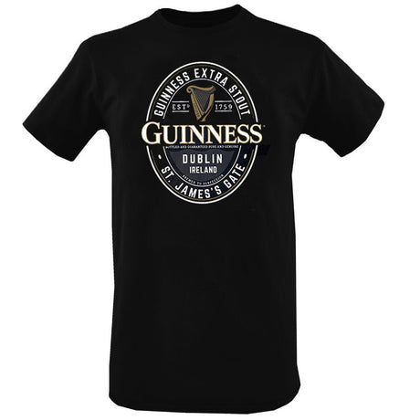 Guinness logo print T-shirt - Black |T-Shirt | Guinness | Absolute Rugby