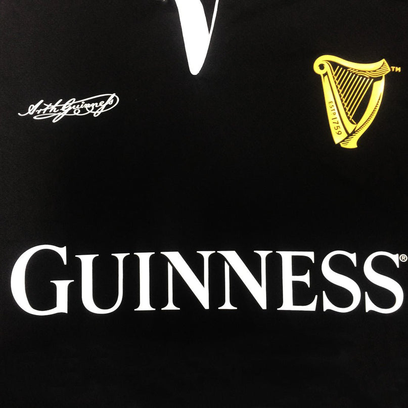 Guinness performance short sleeve Rugby - Black |Polo Shirt | Guinness | Absolute Rugby