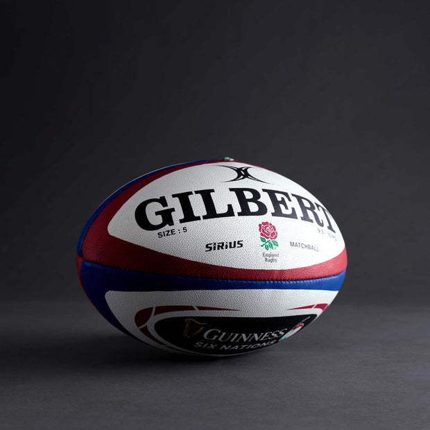 Guinness Six Nations England Rugby Sirius Match Ball |Balls | Gilbert | Absolute Rugby