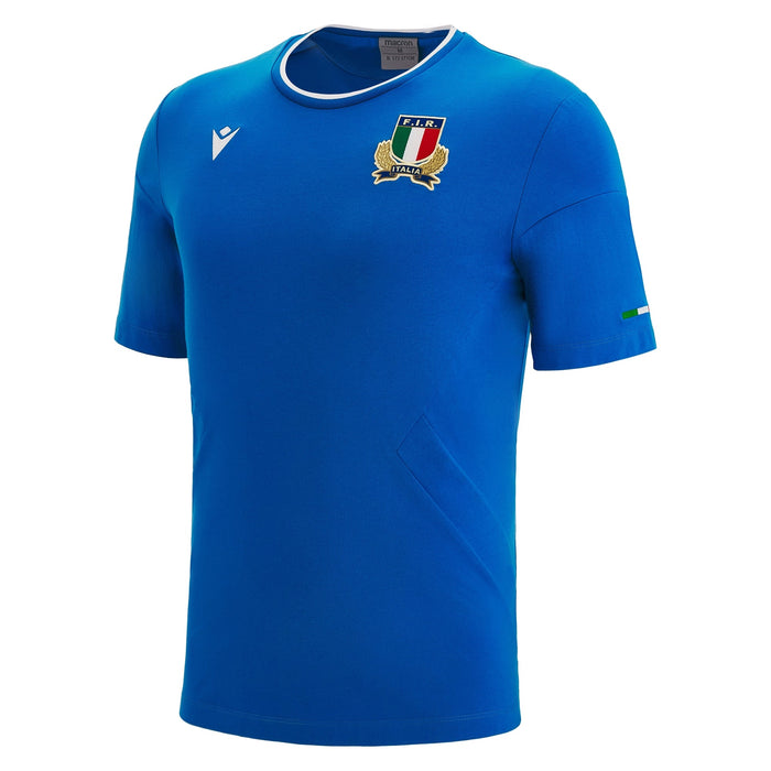Italy Rugby Travel T-Shirt 22/23 |T-Shirt | Macron FIR | Absolute Rugby