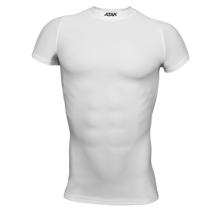 Kids Compression Short Sleeve Shirt - White |Kids T-Shirt | ATAK Sports | Absolute Rugby