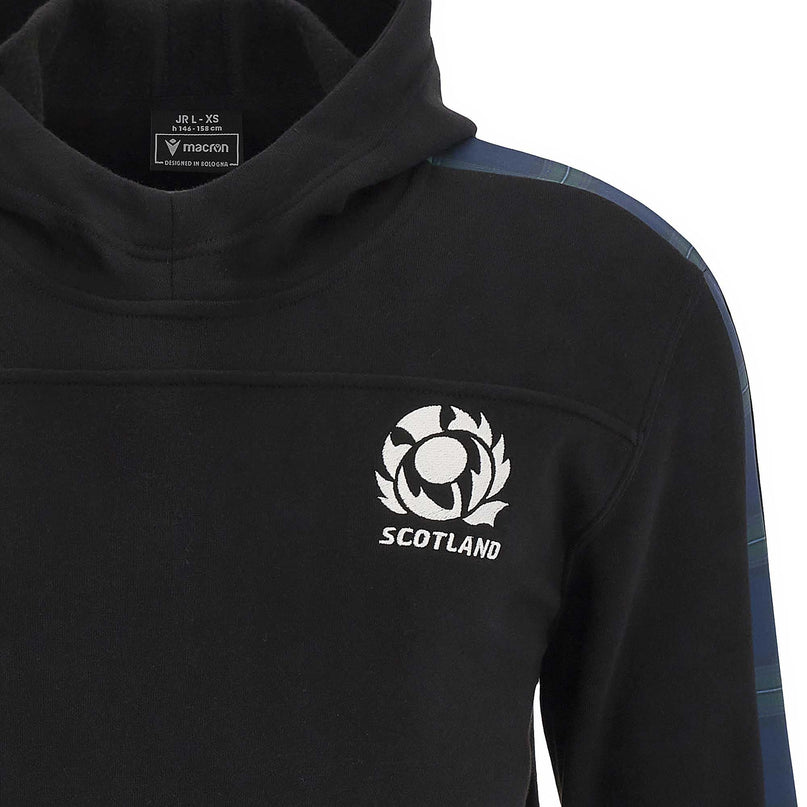 Macron Kid's Scotland Rugby Travel Hoody 23 / 24 | | SRU Macron 23/24 | Absolute Rugby