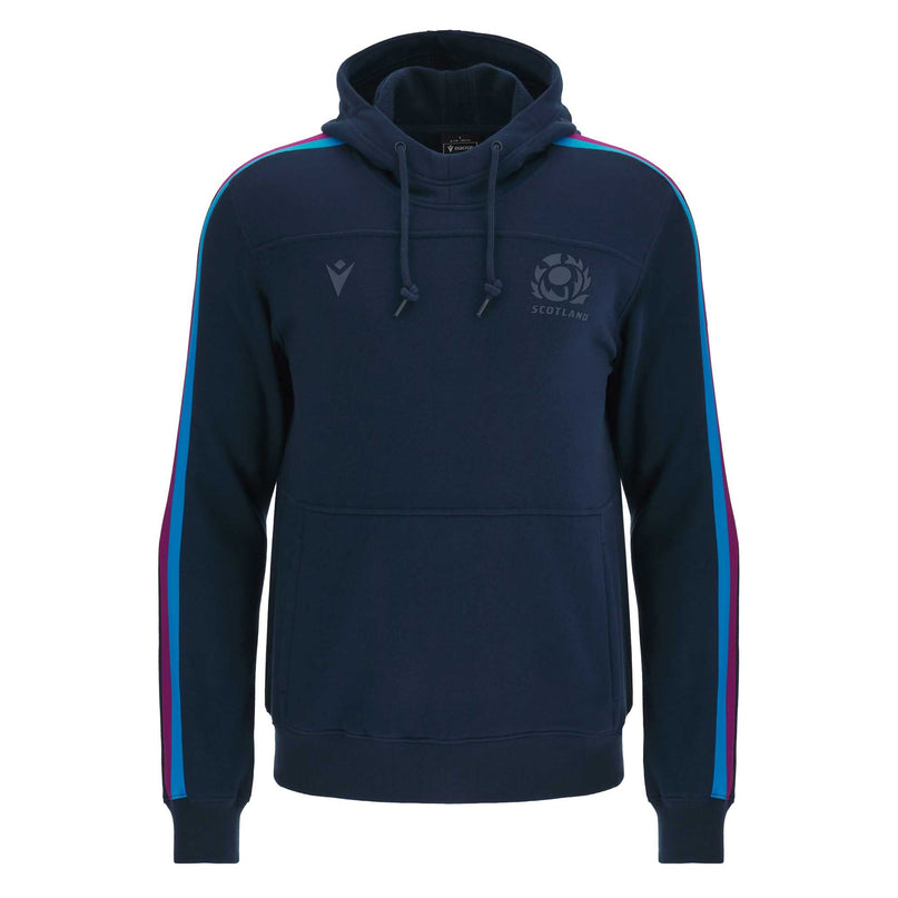 Macron Men's Scotland Rugby Leisure Pullover Hoody 23/24 - Navy |Hoody | SRU Macron 23/24 | Absolute Rugby