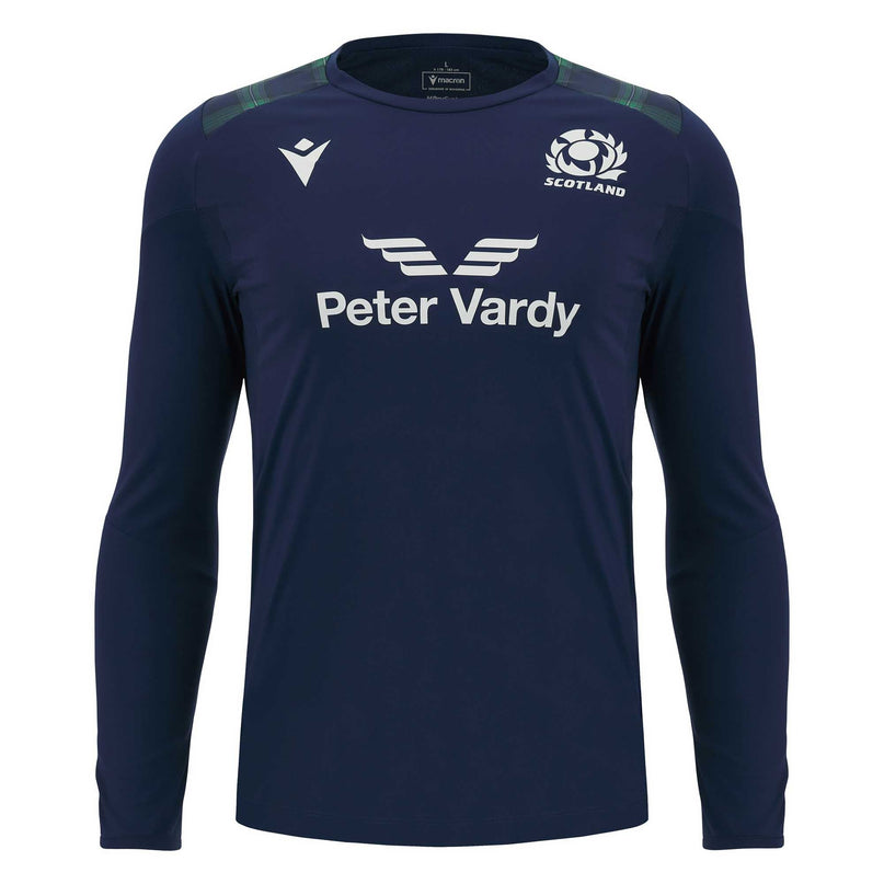 Macron Men's Scotland Rugby Long Sleeve Training Shirt 23/24 | | SRU Macron 23/24 | Absolute Rugby